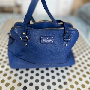 Kate Spade Blue Satchel with Structured Design